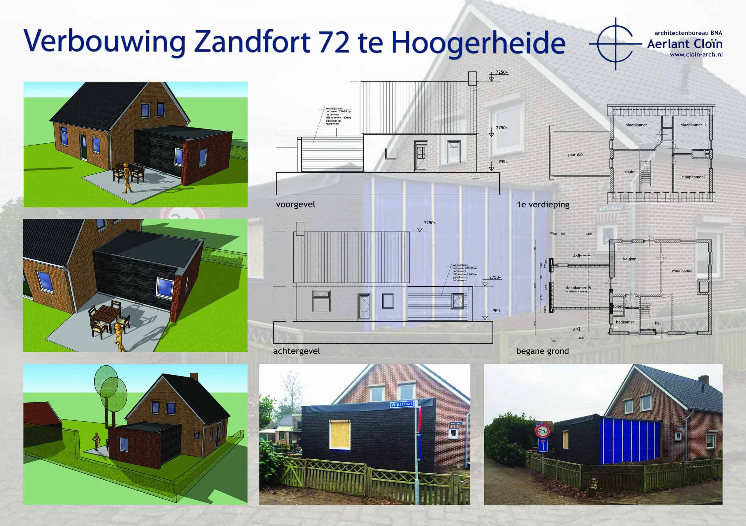 verbouwing / uitbreiding aan het Zandfort in Hoogerheide