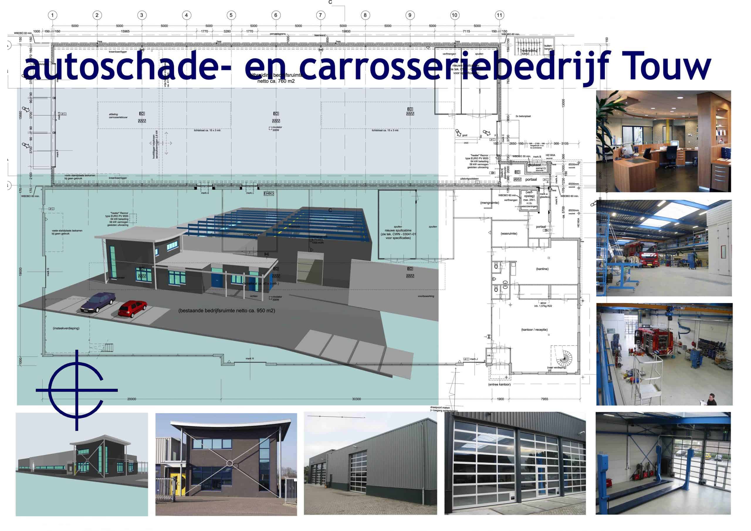 Autoschade en Carrosseriebedrijf Touw, Marconilaan Bergen op Zoom
