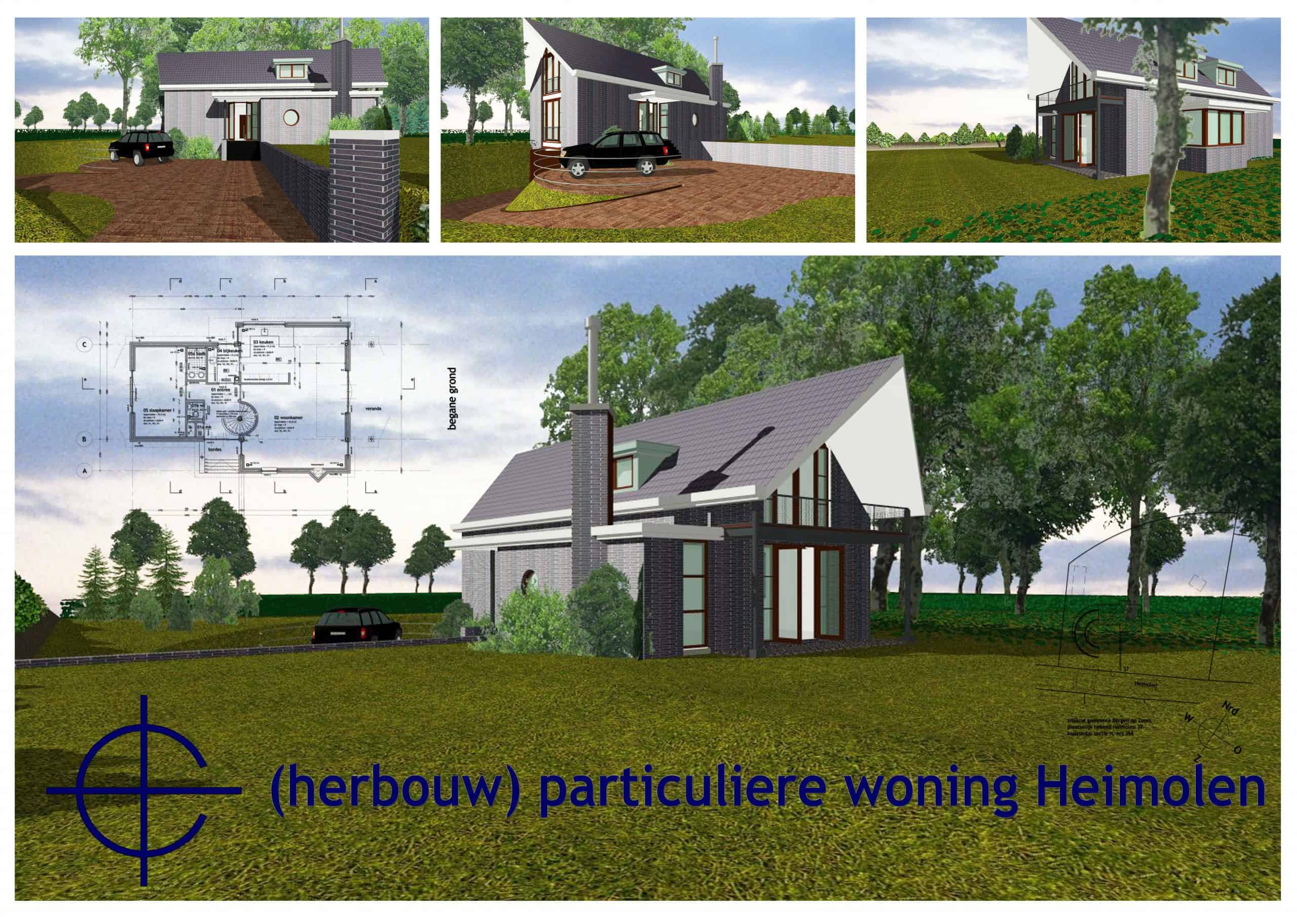 Herbouw van een particuliere woning aan de Heimolen
