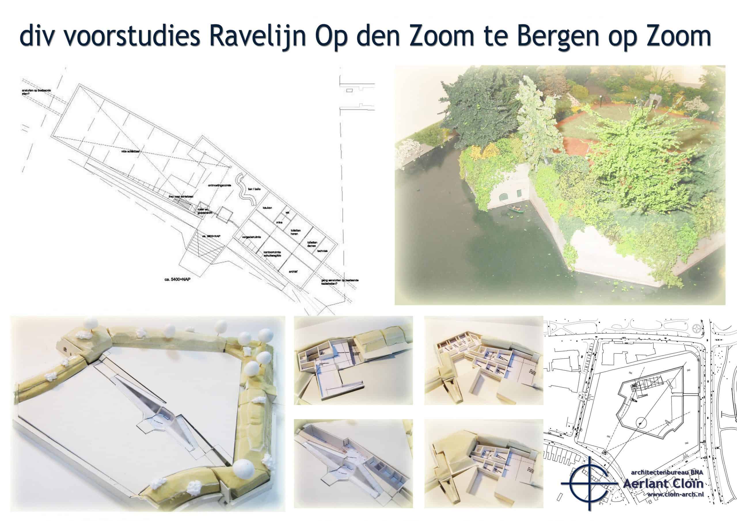 Studie-opdracht voor een verenigingsaccommodatie op het Ravelijn "Op den Zoom" in Bergen op Zoom.