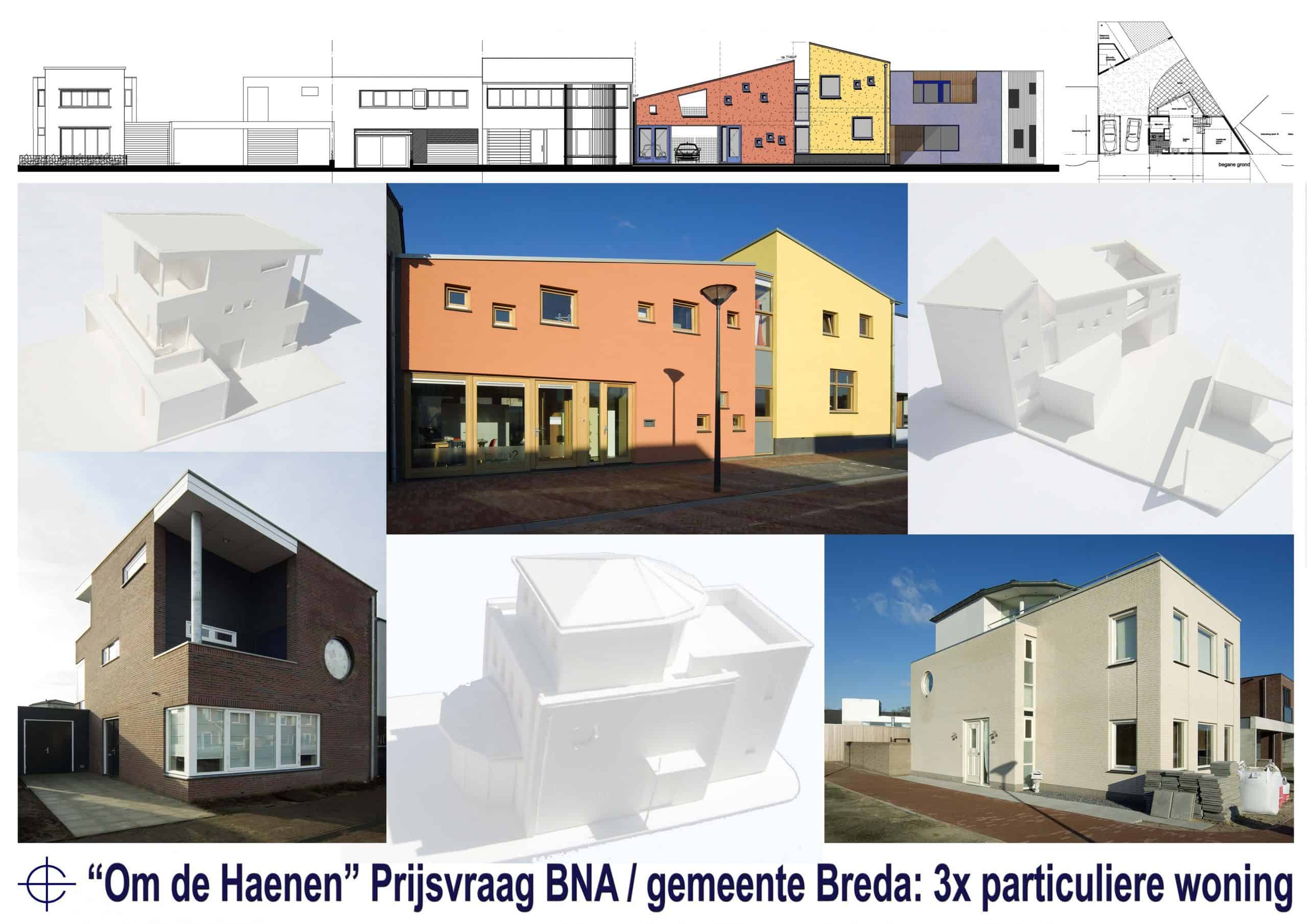 Drie particuliere woningen in de wijk "Om de Haenen" in Teteringen (gemeente Breda)